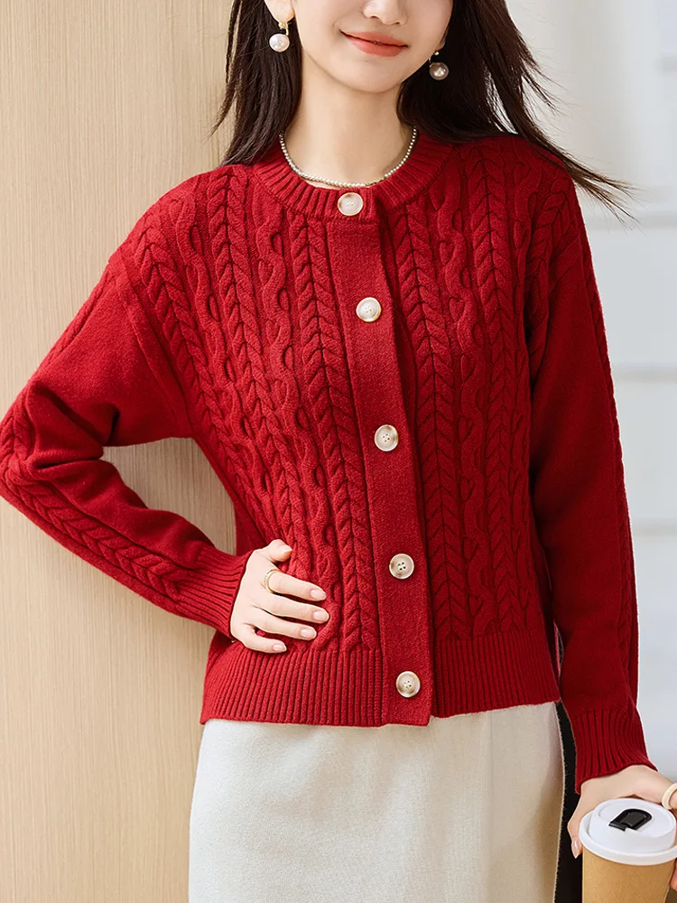 Красный вязаный открытый кардиган, женская внутренняя одежда, маленький размер, осень-зима, длинный свек, свободный свитер, пальто, топ Lady Sle
Красный вязаный открытый кардиган, женская внутренняя одежда, маленький размер, осень-зима, длинный свек, свободный свитер, пальто, топ Lady Sle