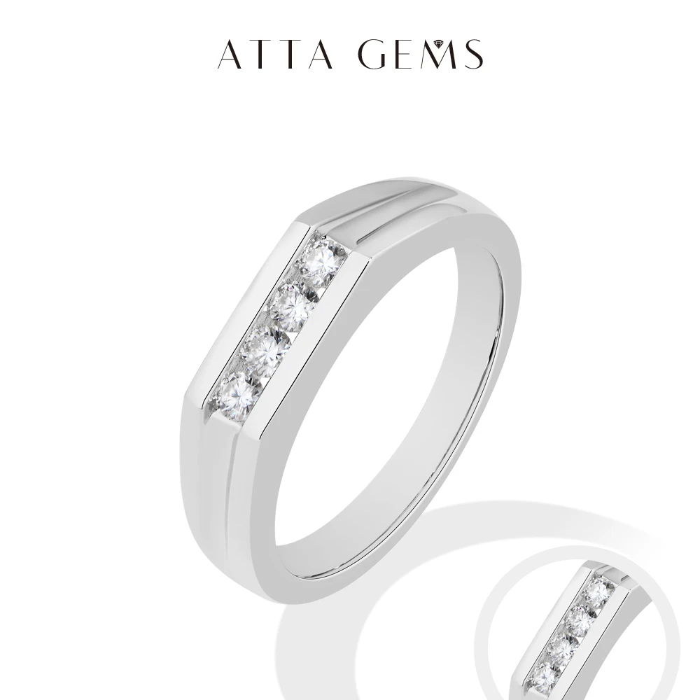 ATTAGEMS D Color VVS1 Moissanite Ring For Woman 925 Sterling Silver Classic Fashion Couple Rings Minimalist Jewelry Gift for Him
ATTAGEMS D Color VVS1 Moissanite Ring For Woman 925 Sterling Silver Classic Fashion Couple Rings Minimalist Jewelry Gift for Him