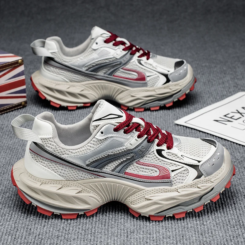 Men's Breathable Running Shoes Spring Trendy Versatile Casual Youthful Sports Anti-slip Heightening Dad Shoes Comfortable Mes...
Men's Breathable Running Shoes Spring Trendy Versatile Casual Youthful Sports Anti-slip Heightening Dad Shoes Comfortable Mes...