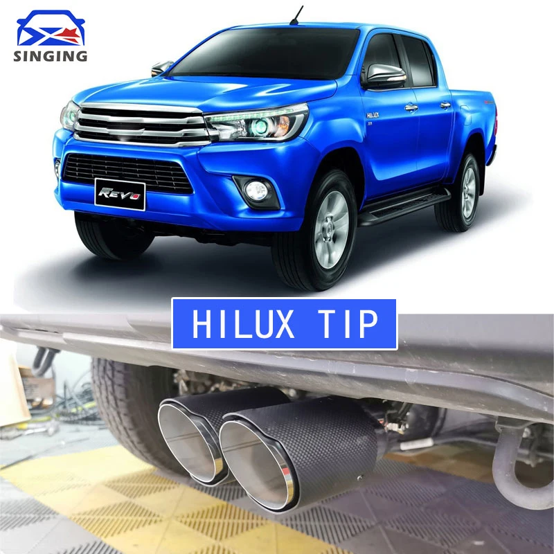 Car Stainless Steel Rear Exhaust Pipe tip Muffler Tail Car Accessories auto parts decoration for Toyota Hilux REVO pickup
Car Stainless Steel Rear Exhaust Pipe tip Muffler Tail Car Accessories auto parts decoration for Toyota Hilux REVO pickup