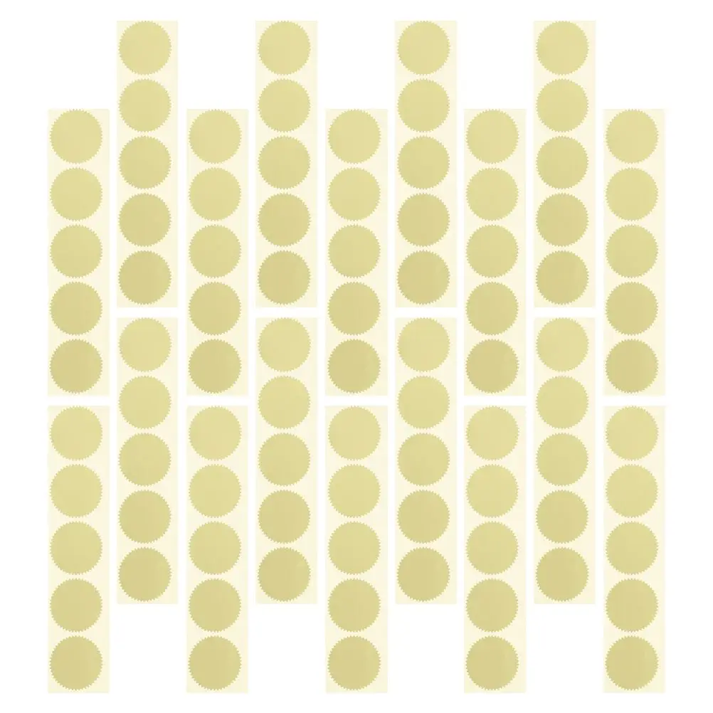 200 Pcs Steel Engraving Stickers Self Adhesive Round Labels 5cm Serrated Edge Tamper Proof Certificate Embossing for Office
200 Pcs Steel Engraving Stickers Self Adhesive Round Labels 5cm Serrated Edge Tamper Proof Certificate Embossing for Office