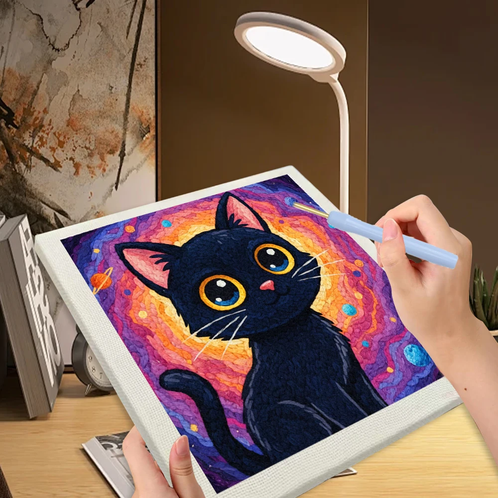 CHENISTORY черный кот животное узор набор перфораторов 25x25 см полный набор для рукоделия для взрослых набор для вышивания ручной работы 
CHENISTORY черный кот животное узор набор перфораторов 25x25 см полный набор для рукоделия для взрослых набор для вышивания ручной работы