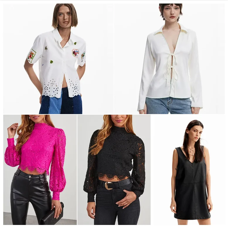 European, American, Spanish original color contrasting women's shirt with printed embroidery design, summer breathable shirt
European, American, Spanish original color contrasting women's shirt with printed embroidery design, summer breathable shirt