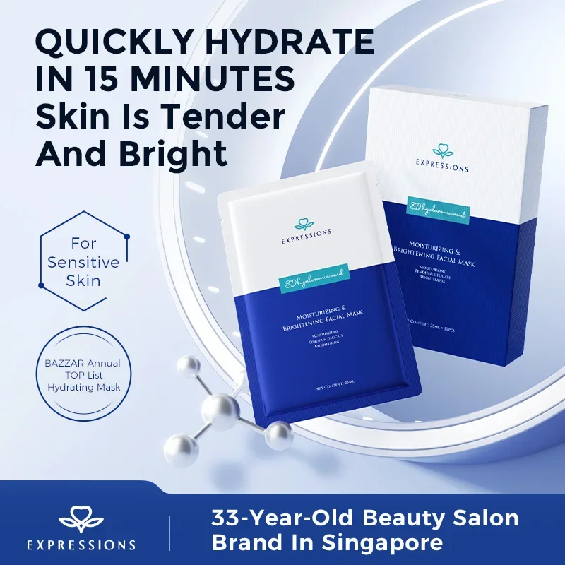 EXPRESSIONS MOISTURIZING & BRIGHTENING FACIAL MASK WITH CENTELLA ASIATICA, SOOTHES SKIN AND REDUCES INFLAMMATION
EXPRESSIONS MOISTURIZING & BRIGHTENING FACIAL MASK WITH CENTELLA ASIATICA, SOOTHES SKIN AND REDUCES INFLAMMATION