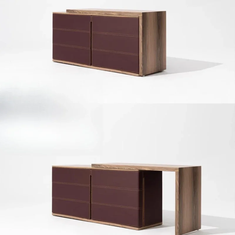 Retractable side cabinet, medieval ebony red desk, dual-purpose bar table storage wine cabinet
Retractable side cabinet, medieval ebony red desk, dual-purpose bar table storage wine cabinet