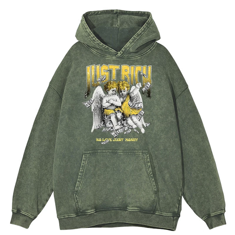 Retro Distressed Wash Just Rich No Love Just Money Hoodie Men Hip Hop Sweatshirts Clothing Autumn 100% Cotton Pullover Hooded
Retro Distressed Wash Just Rich No Love Just Money Hoodie Men Hip Hop Sweatshirts Clothing Autumn 100% Cotton Pullover Hooded