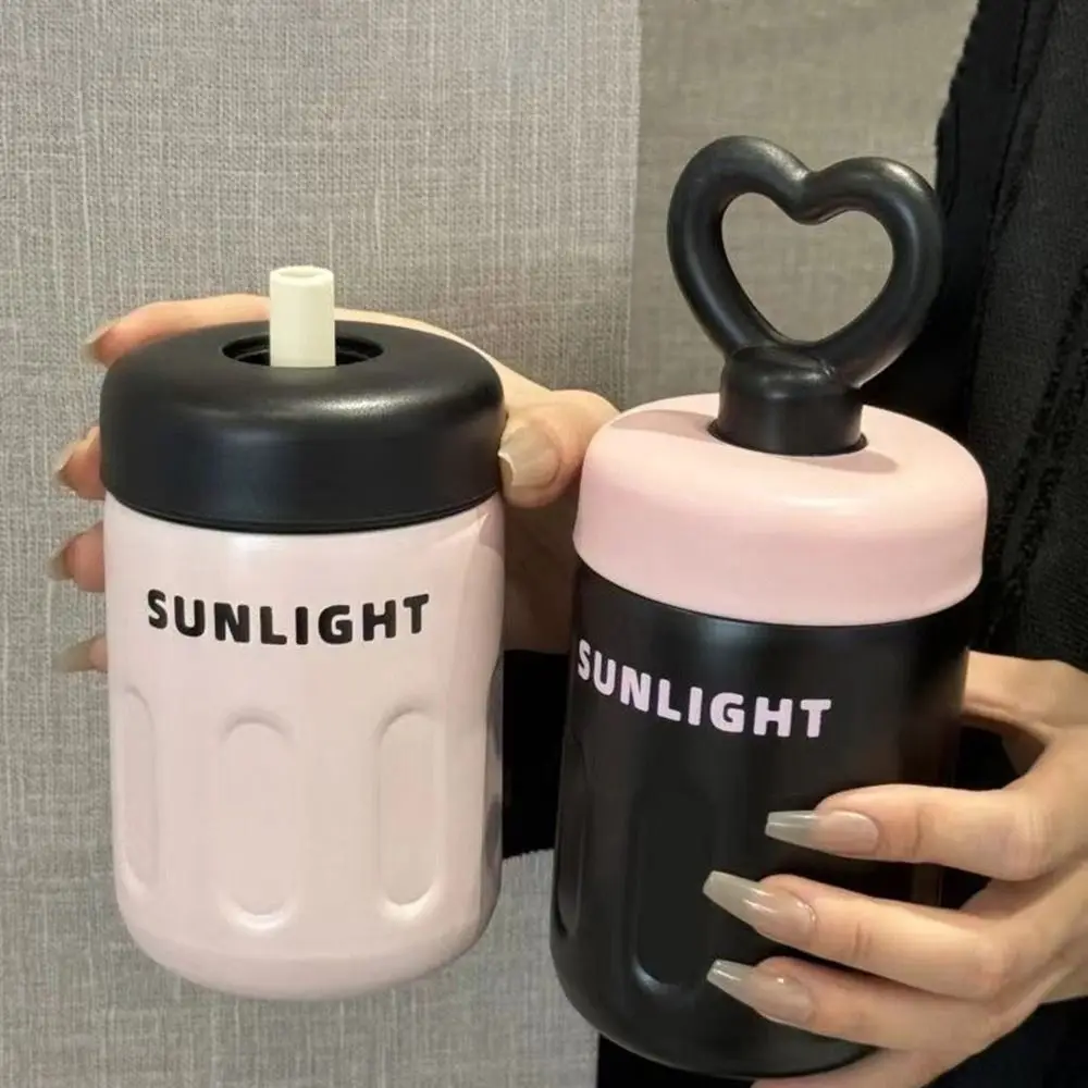 Cute 500ml Thermos Cup Stainless Steel Keep Warm Keep Ice Insulated Bottle Cup Sealed with Straw Coffee Mug Office
Cute 500ml Thermos Cup Stainless Steel Keep Warm Keep Ice Insulated Bottle Cup Sealed with Straw Coffee Mug Office