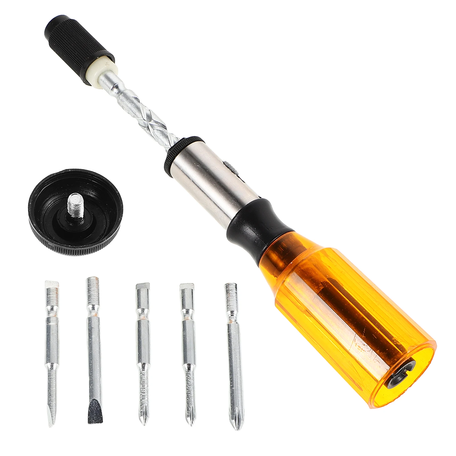 Screwdriver Push Pull Ratchet Tool Semi-automatic Carbon Steel Adjustable Spiral Hand Pressing Rotating Screwdriver Durable
Screwdriver Push Pull Ratchet Tool Semi-automatic Carbon Steel Adjustable Spiral Hand Pressing Rotating Screwdriver Durable