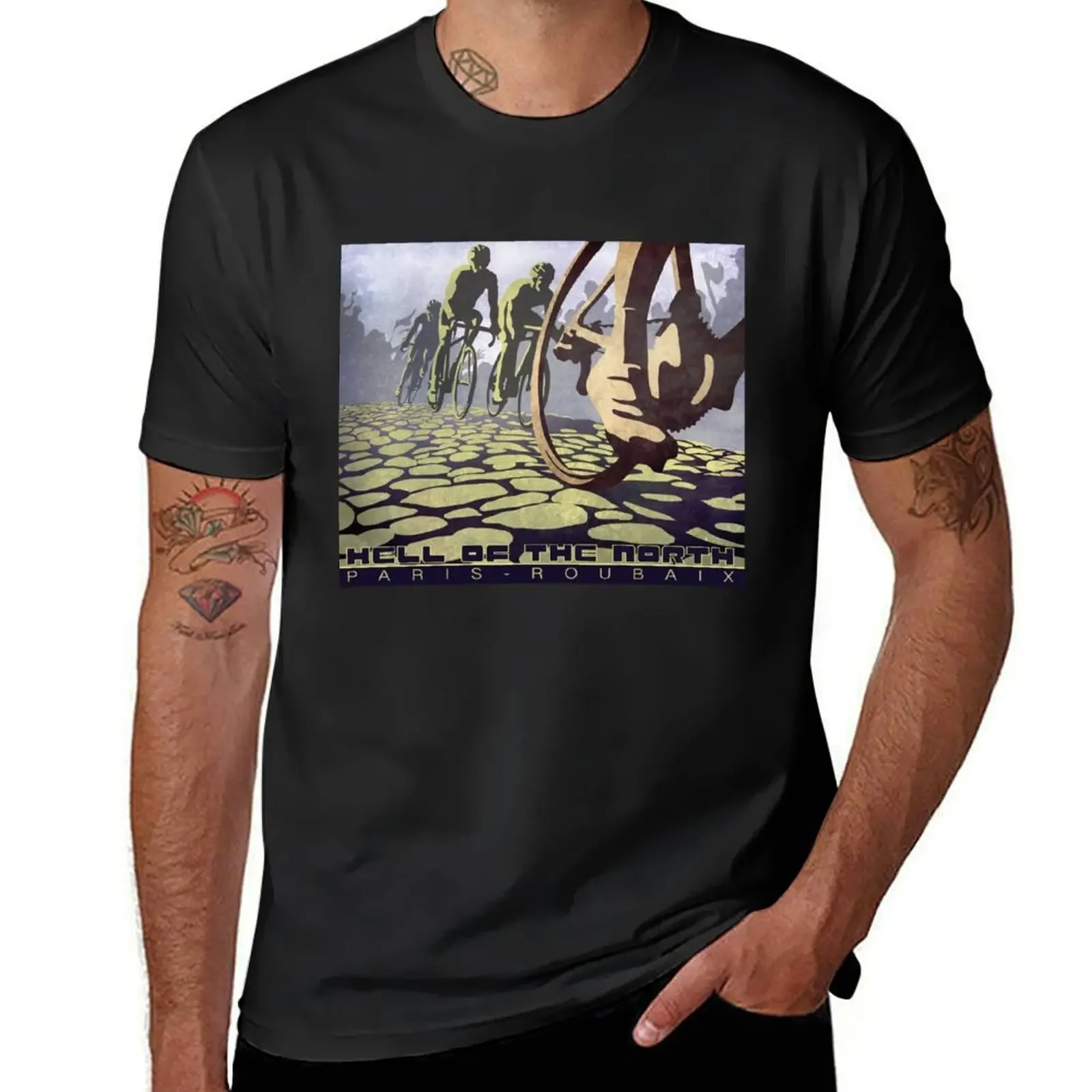 cycling illustration HELL OF THE NORTH retro Paris Roubaix T-Shirt man t shirt plain baggy shirts sports fans cotton t shirt men
cycling illustration HELL OF THE NORTH retro Paris Roubaix T-Shirt man t shirt plain baggy shirts sports fans cotton t shirt men