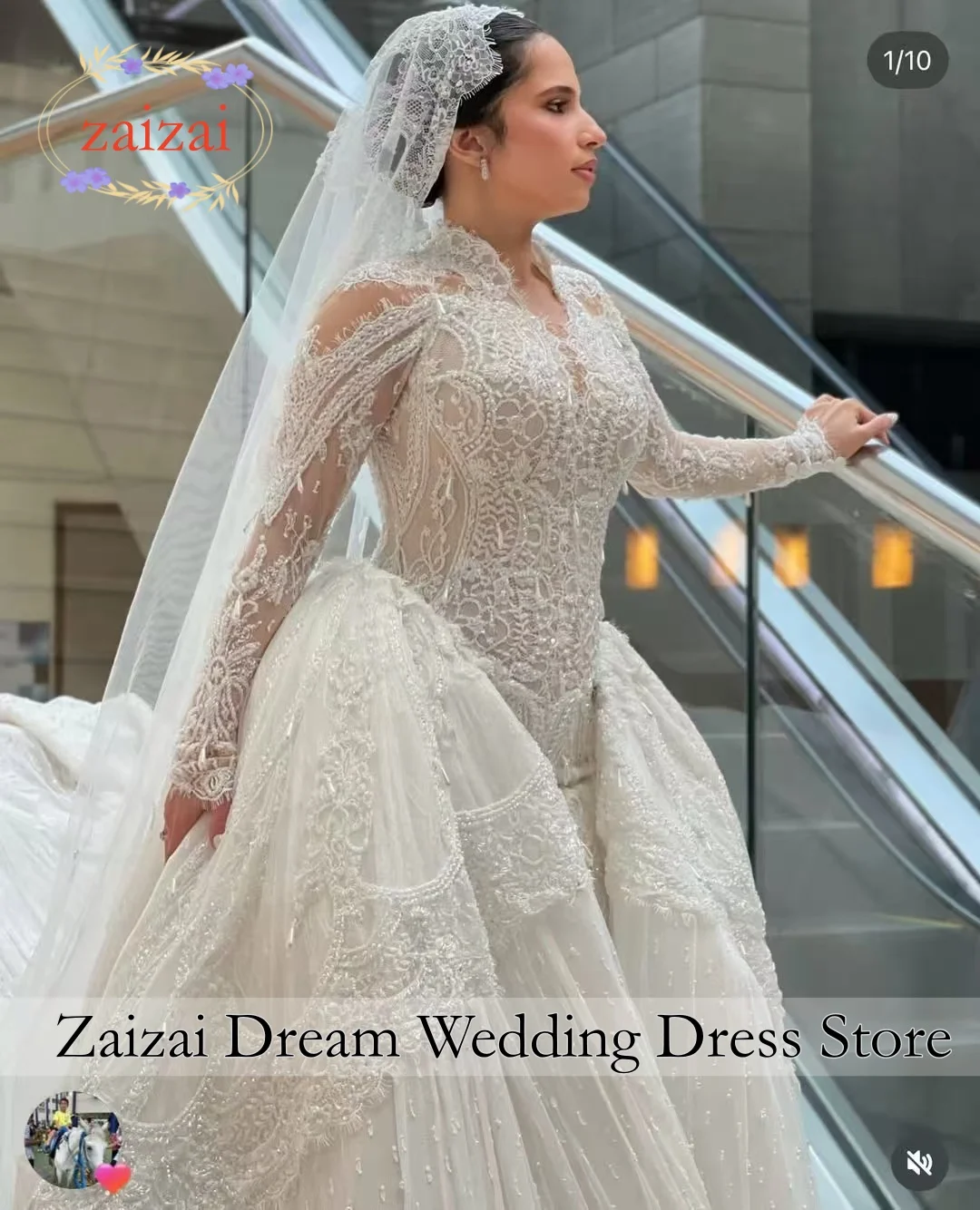 Customized Luxury Detachable Mermaid Wedding Dress with Beaded Lace Long Sleeves, Heavy Applique Sparkly Wedding Dress
Customized Luxury Detachable Mermaid Wedding Dress with Beaded Lace Long Sleeves, Heavy Applique Sparkly Wedding Dress