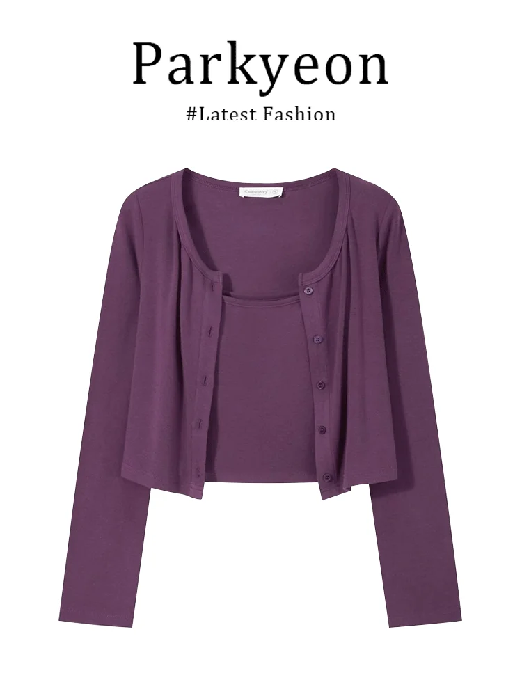 Parkyeon Retro Slimming Vest Top Set Women's 2025 New Style Strap Cardigan Two-Piece Set Fashionable Casual Spring Wear
Parkyeon Retro Slimming Vest Top Set Women's 2025 New Style Strap Cardigan Two-Piece Set Fashionable Casual Spring Wear