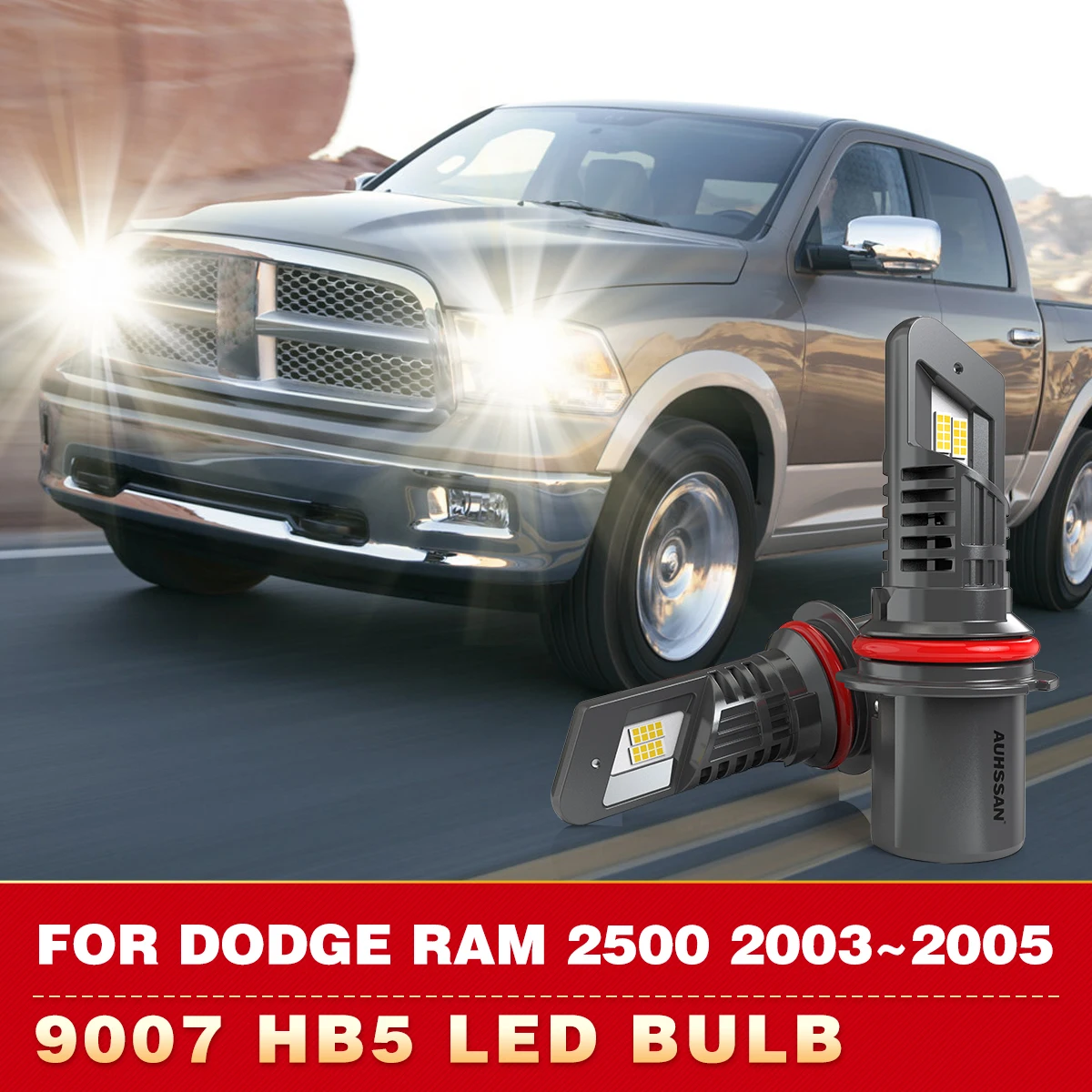 2x 9007 HB5 Led Canbus Headlight Bulb 24000Lm High Low Beam Fog Light White With Fan Led High Power For Dodge RAM 2500 2003~2005
2x 9007 HB5 Led Canbus Headlight Bulb 24000Lm High Low Beam Fog Light White With Fan Led High Power For Dodge RAM 2500 2003~2005