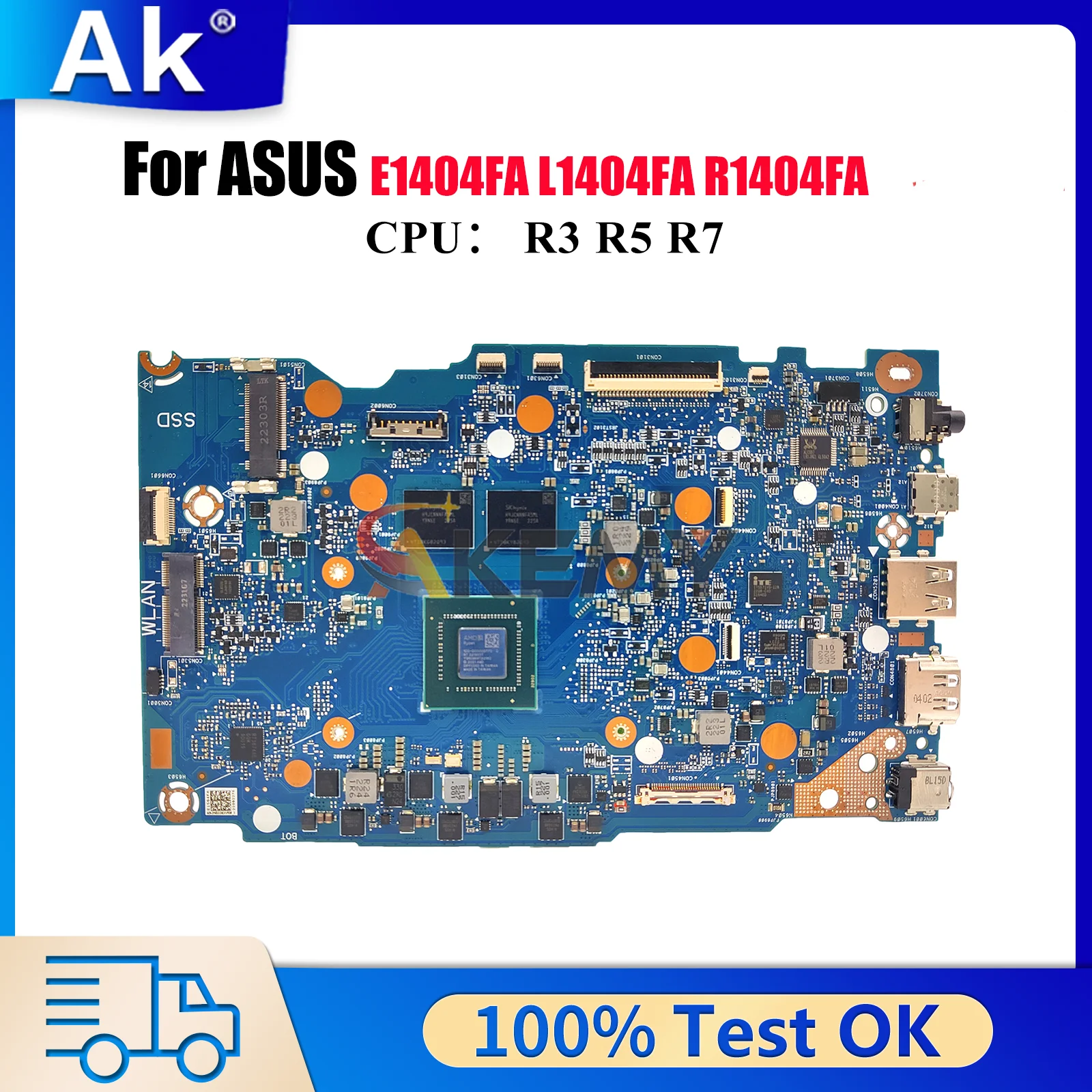 E1404FA Материнская плата для ноутбука ASUS EeeBook E14 E1404FA R1404FA L1404FA E1404F Материнская плата с процессором R3 R5 R7 100% tests OK быстрая доставка
E1404FA Материнская плата для ноутбука ASUS EeeBook E14 E1404FA R1404FA L1404FA E1404F Материнская плата с процессором R3 R5 R7 100% tests OK быстрая доставка