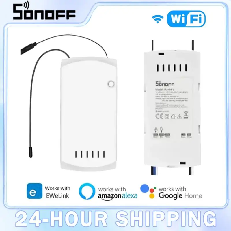 Умный выключатель вентилятора SONOFF IFan04 с Wi-Fi, Регулируемый контроллер, 433 RF/eWelink APP/голосовое дистанционное управление, регулируемая скорость, умный дом
Умный выключатель вентилятора SONOFF IFan04 с Wi-Fi, Регулируемый контроллер, 433 RF/eWelink APP/голосовое дистанционное управление, регулируемая скорость, умный дом
