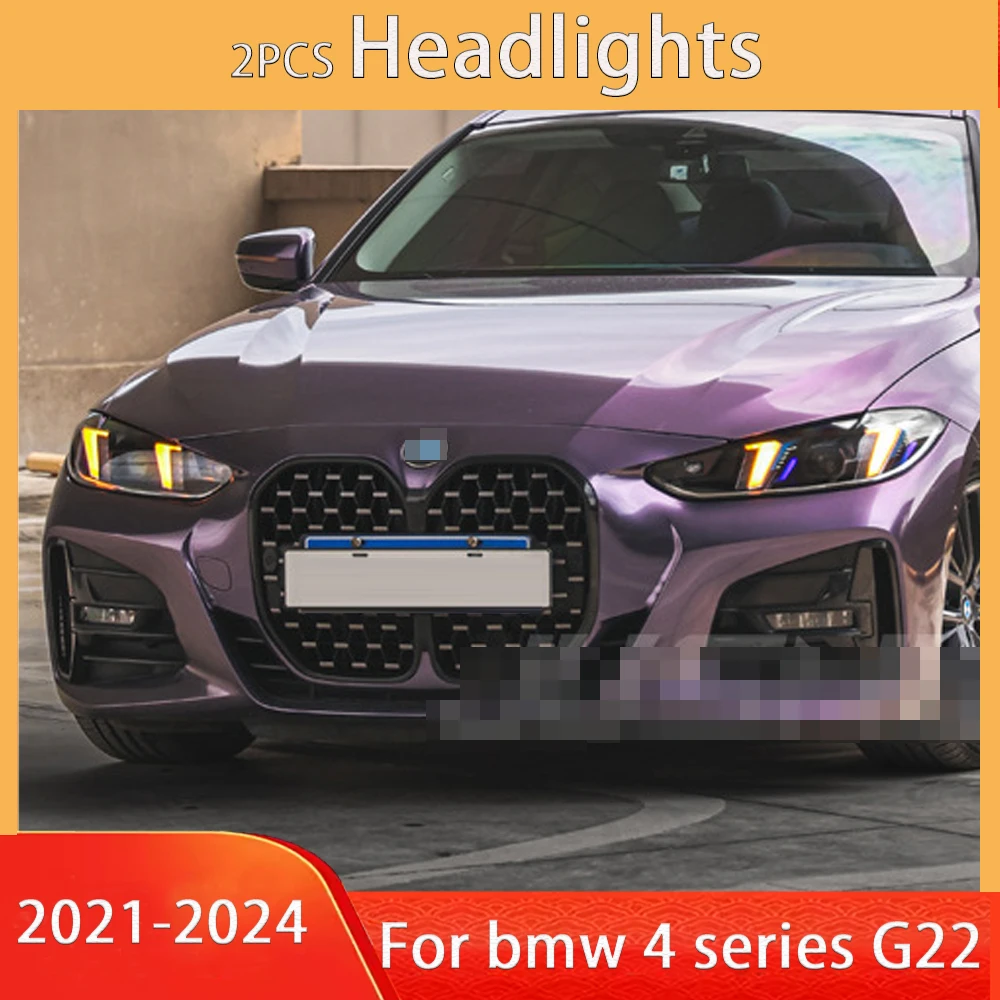 Car Styling for BMW 4 Series G22 Headlights 2021-2024 4 Series Headlight LED Laser Head Lamp LED DRL Signal auto Accessories
Car Styling for BMW 4 Series G22 Headlights 2021-2024 4 Series Headlight LED Laser Head Lamp LED DRL Signal auto Accessories