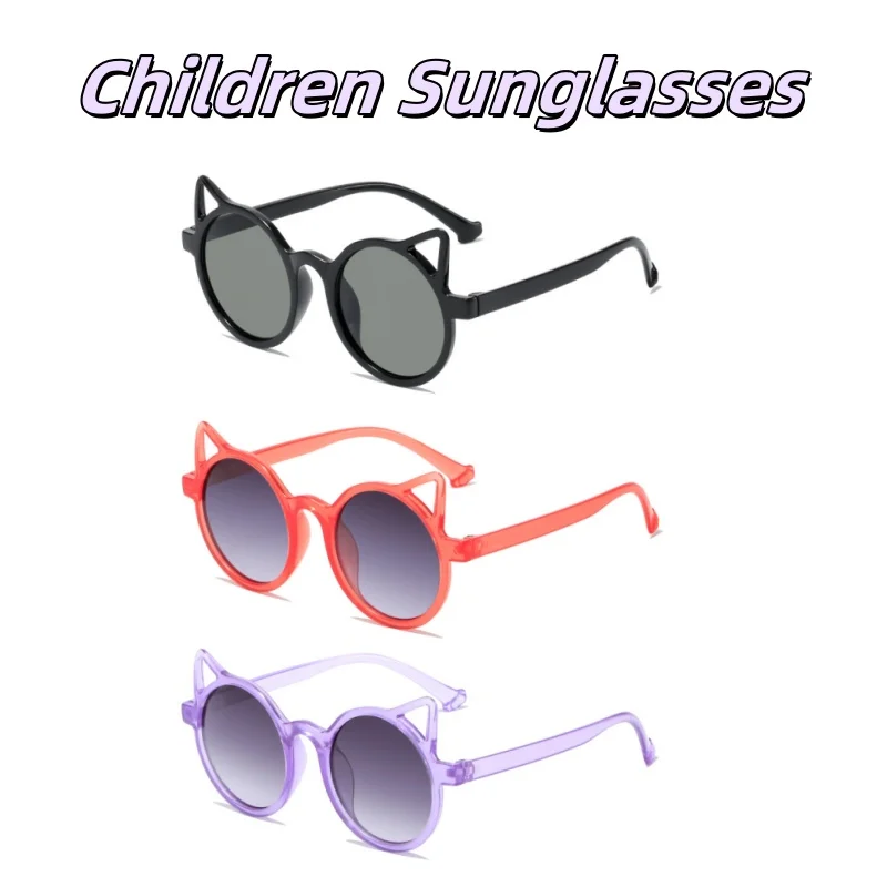 Girls Boys Cute Cat Ears Frame Sunglasses Outdoor Sun Protection Kids Fashion Sunglasses Outdoor Travel Essential Eyewear
Girls Boys Cute Cat Ears Frame Sunglasses Outdoor Sun Protection Kids Fashion Sunglasses Outdoor Travel Essential Eyewear