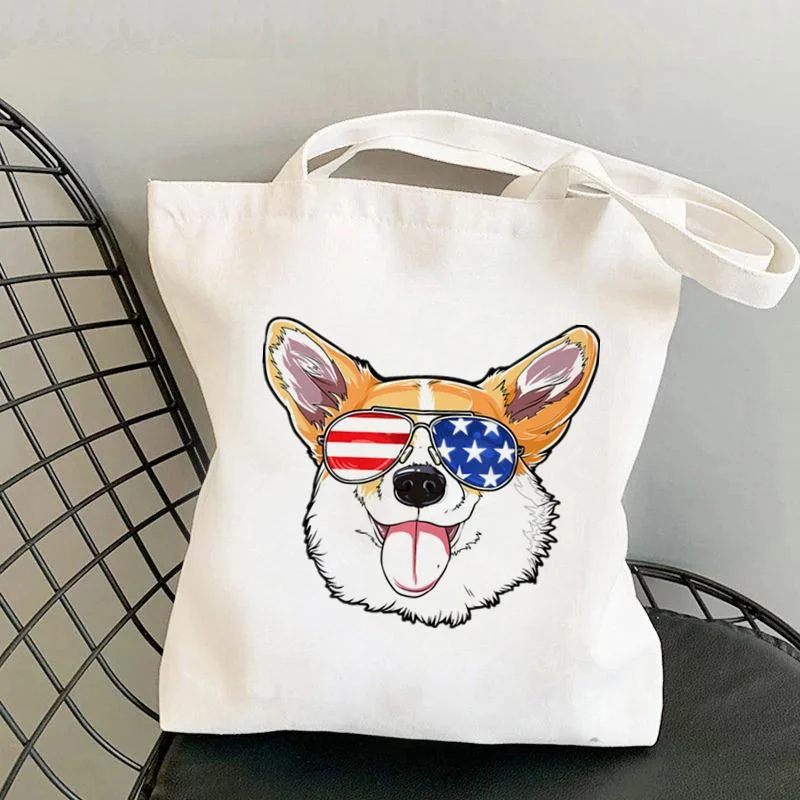 Cute Corgi Cartoon Tote Bag Dog Mom Large Capacity Shopping Bag Kawaii Student Reusable Shoulder Bag Women's Casual Canvas Bag
Cute Corgi Cartoon Tote Bag Dog Mom Large Capacity Shopping Bag Kawaii Student Reusable Shoulder Bag Women's Casual Canvas Bag