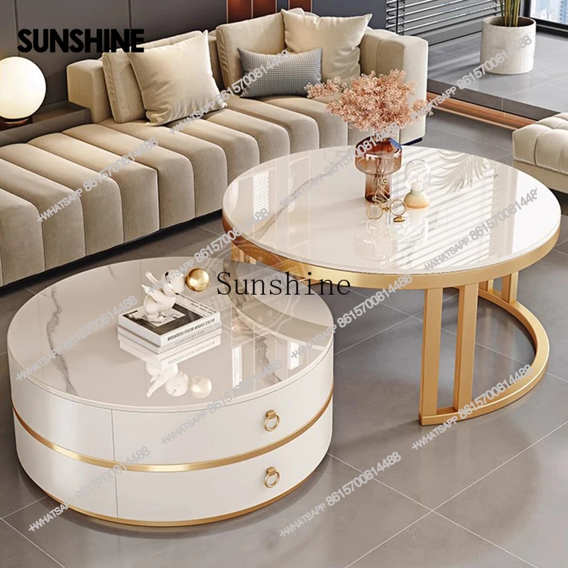 Modern Round Coffee Tables Metal Nordic Glam Minimalist Coffee Tables Simple Decor Mesa Auxiliar Salon Living Room Furniture FT
Modern Round Coffee Tables Metal Nordic Glam Minimalist Coffee Tables Simple Decor Mesa Auxiliar Salon Living Room Furniture FT