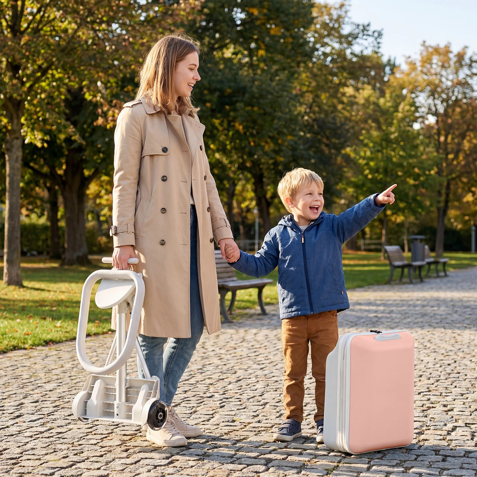 Kids Ride on Suitcase 20 Inch Stroller Luggage 2 in 1, Rideable Carry on Travel Bag with Detachable Seat, Toddler Suitcase with Smooth Spinner Wheels and Telescoping Handle for Boys Girls, Blue and Pink
Kids Ride on Suitcase 20 Inch Stroller Luggage 2 in 1, Rideable Carry on Travel Bag with Detachable Seat, Toddler Suitcase with Smooth Spinner Wheels and Telescoping Handle for Boys Girls, Blue and Pink