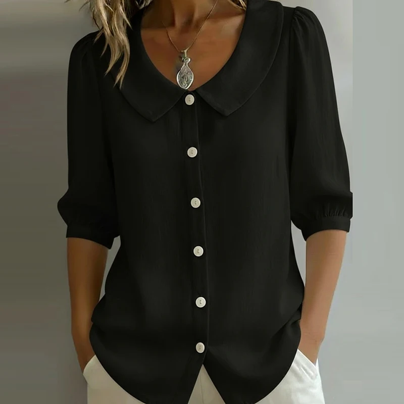 Summer Loose Shirt Women Button Tops Casual Cotton Linen Blouse Shirt Blusa Casual Short Sleeve Shirts For Women Thin Cardigan
Summer Loose Shirt Women Button Tops Casual Cotton Linen Blouse Shirt Blusa Casual Short Sleeve Shirts For Women Thin Cardigan