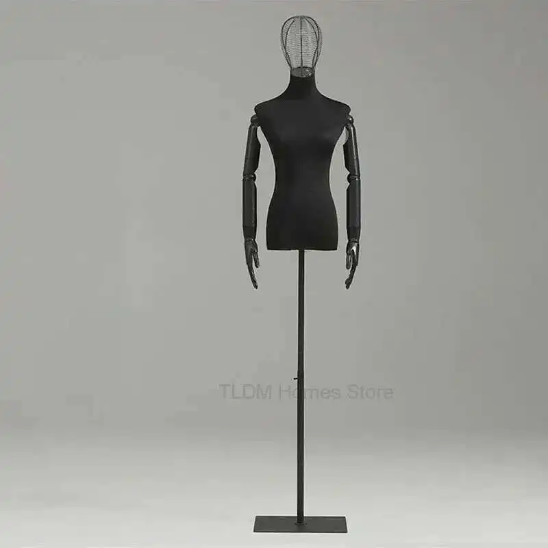 Black Cotton Mannequins Display Stand Dress Women's Clothing Store Mannequin Wedding Metal Base Stereoscopic Clothing Display
Black Cotton Mannequins Display Stand Dress Women's Clothing Store Mannequin Wedding Metal Base Stereoscopic Clothing Display