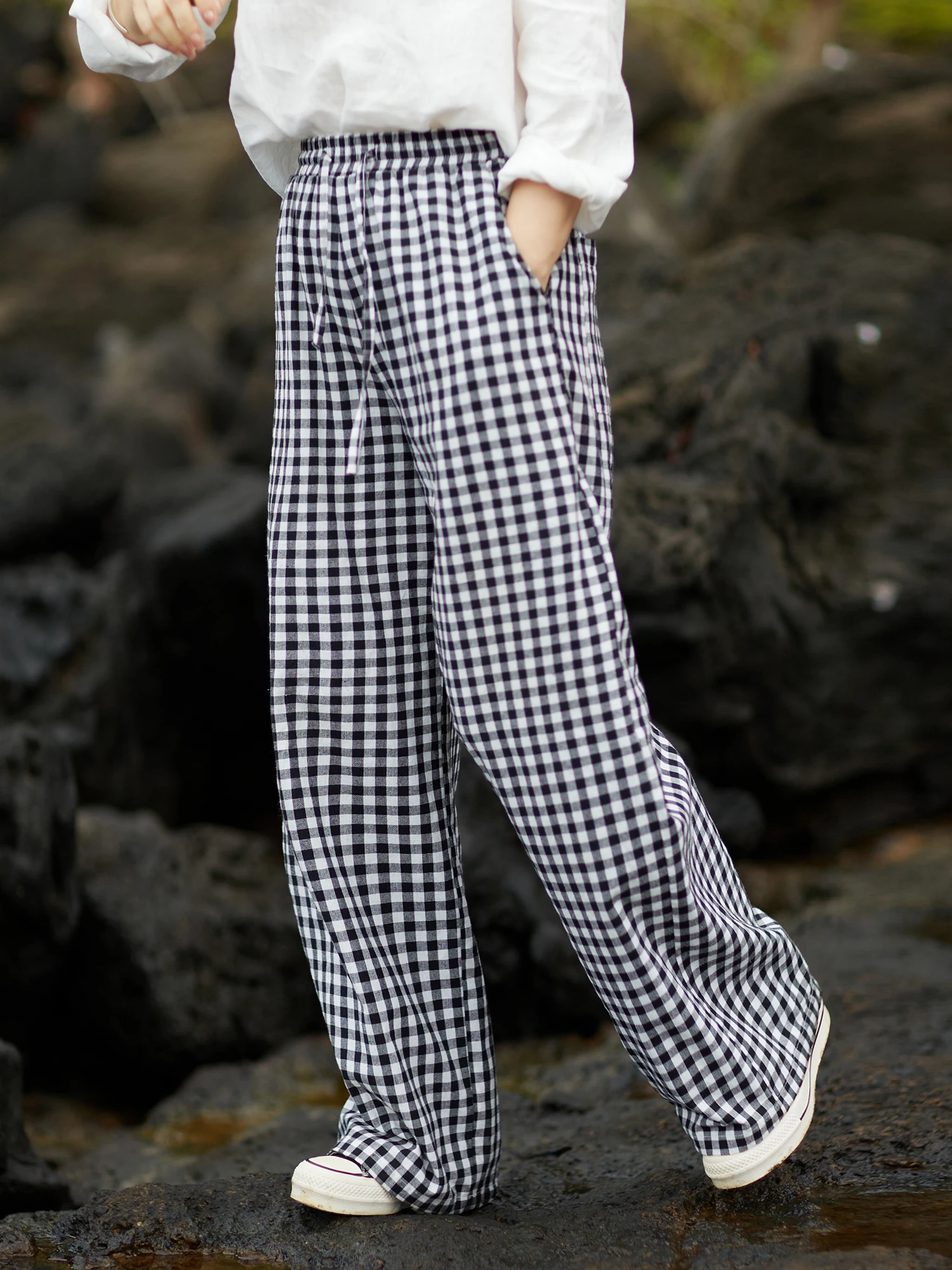 Artistic Loose Cotton Plaid Pants Straight Leg Long Trousers Pure Cotton Spring Collection C2116 Freedom Soul
Artistic Loose Cotton Plaid Pants Straight Leg Long Trousers Pure Cotton Spring Collection C2116 Freedom Soul