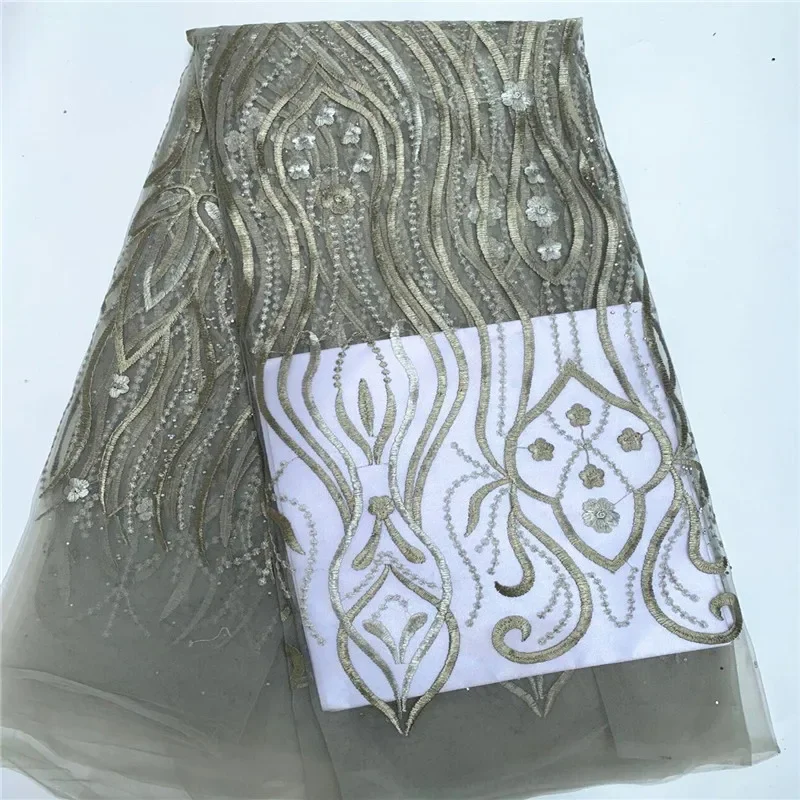 5 Yard Newest Hot Selling French Lace With Gold thread High Quality African Tulle cord Lace Net Embroidered Lace Fabric PSJF4222
5 Yard Newest Hot Selling French Lace With Gold thread High Quality African Tulle cord Lace Net Embroidered Lace Fabric PSJF4222