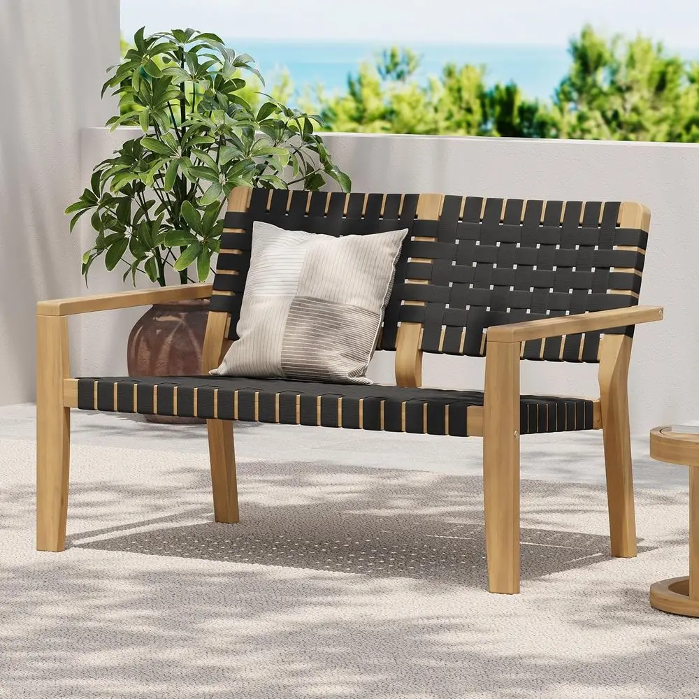 MePatio urniture Acacia Wood Bench, Woven Rope Outdoor Loveseat Soa, 2-Person Deep Seating Porch Bench or Garden, Backyard Park
MePatio urniture Acacia Wood Bench, Woven Rope Outdoor Loveseat Soa, 2-Person Deep Seating Porch Bench or Garden, Backyard Park