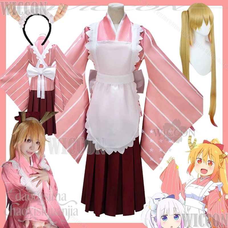 Tohru Cosplay Miss Kobayashiis Dragon Maid Japanese Taisho Kimono Kawaii Pink Maid Dress Bow Sweet Lolita 코스프레 Navidad Carnaval
Tohru Cosplay Miss Kobayashiis Dragon Maid Japanese Taisho Kimono Kawaii Pink Maid Dress Bow Sweet Lolita 코스프레 Navidad Carnaval