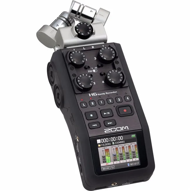 Zoom H6 Portable Professional Handheld Digital Recorder Handy 6-Track for Interview X/Y Side Mic 2GB
Zoom H6 Portable Professional Handheld Digital Recorder Handy 6-Track for Interview X/Y Side Mic 2GB