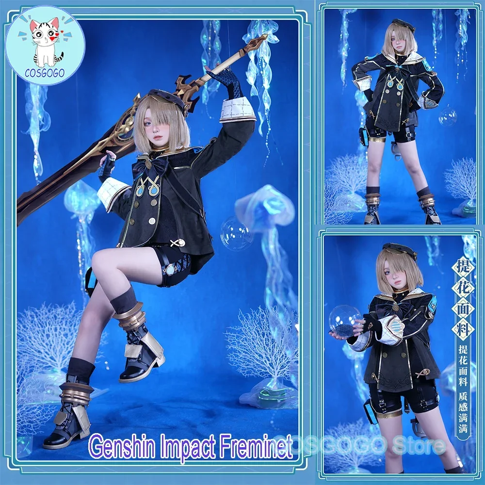 COSGOGO Game Genshin Impact Freminet Cosplay Costume Halloween Outfits Game Clothing Women Anime Clothing Freminet Wig
COSGOGO Game Genshin Impact Freminet Cosplay Costume Halloween Outfits Game Clothing Women Anime Clothing Freminet Wig