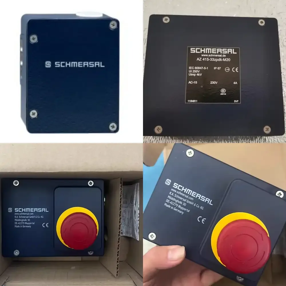 Schmersal Original AZ 415-02/02ZPK-M20 AZ 415-02/11ZPK M20 AZ 415-02/20ZPK Safety Switch with Detachable Actuator
Schmersal Original AZ 415-02/02ZPK-M20 AZ 415-02/11ZPK M20 AZ 415-02/20ZPK Safety Switch with Detachable Actuator