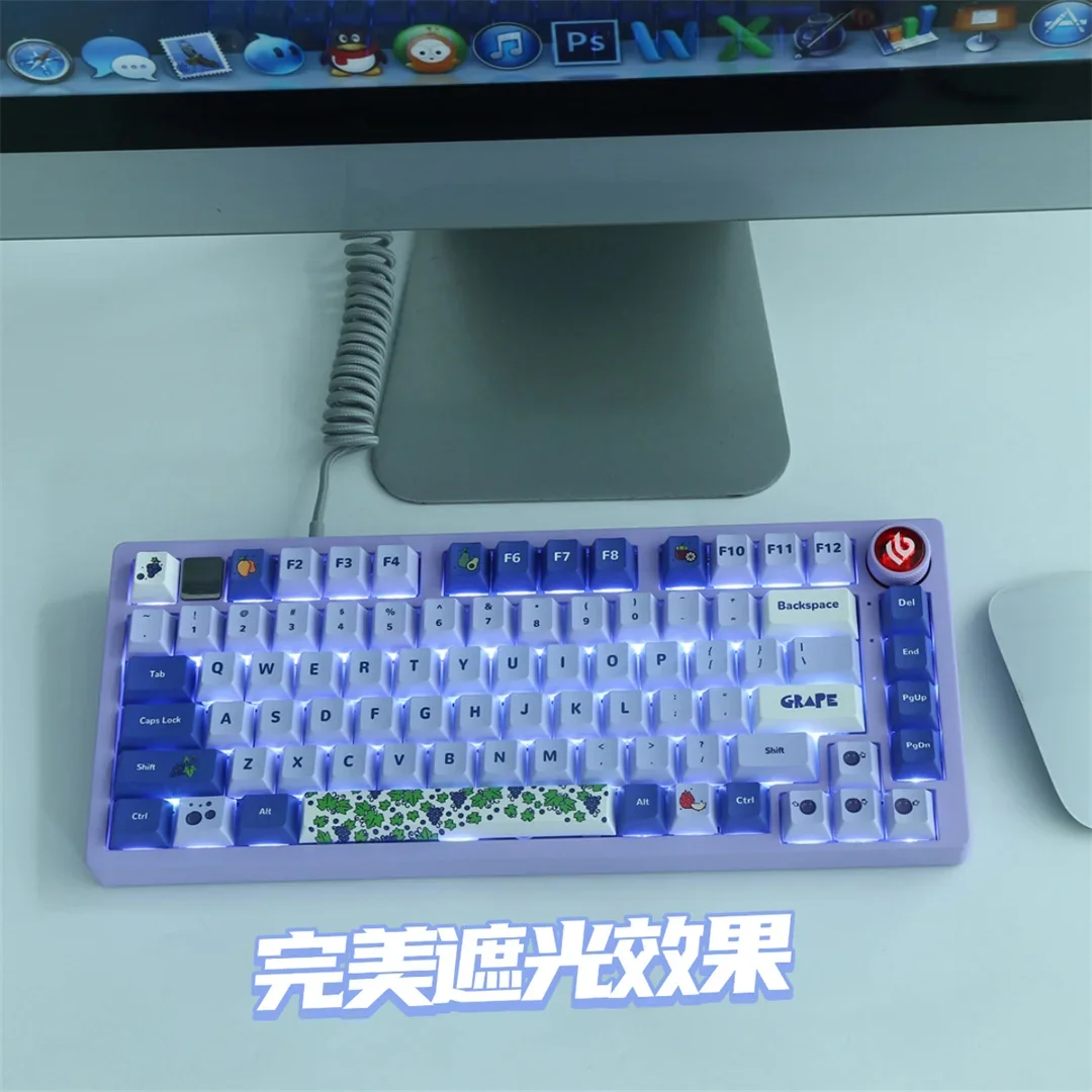 104 + 54 Classic R1 PBT five-sided sublimation keycap full set