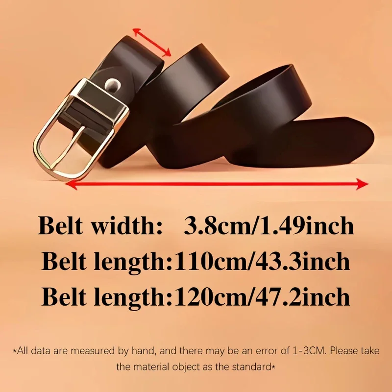 Hot Sales Men's high quality pin buckle jeans cowhide casual belt business denim belt men's fashion designer
Hot Sales Men's high quality pin buckle jeans cowhide casual belt business denim belt men's fashion designer