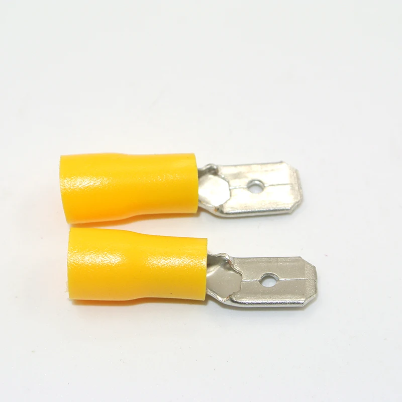 1000pcs 6.3mm 12-10 AWG Blue Insulated Male Spade Wire Crimp Terminal Connector MDD5.5-250
1000pcs 6.3mm 12-10 AWG Blue Insulated Male Spade Wire Crimp Terminal Connector MDD5.5-250