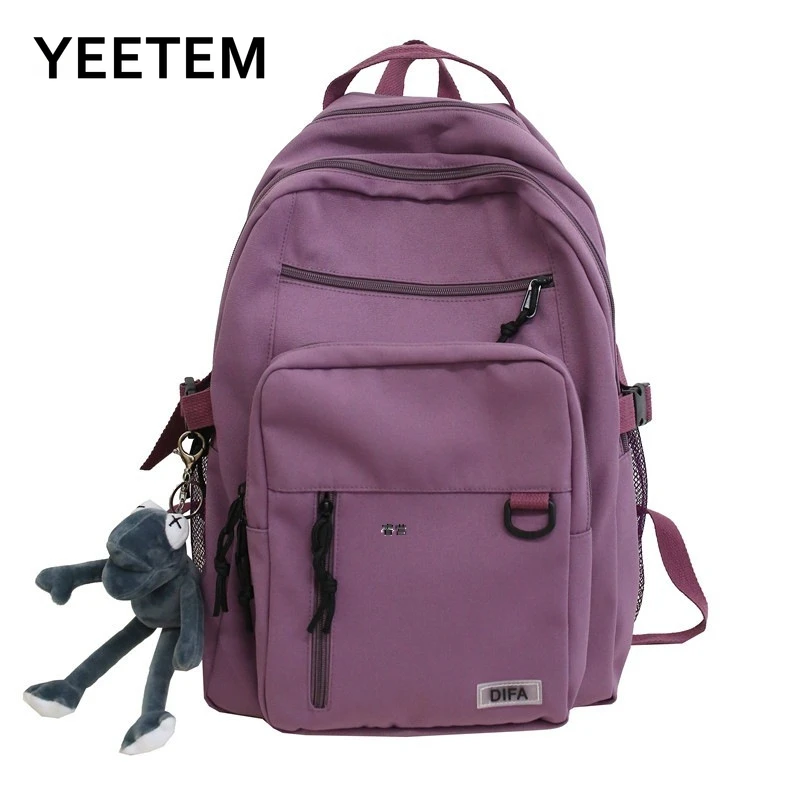 Girls Nylon Backpack Teenager Waterproof Fabric Casual Daily Japanese Style Solid Color Book Laptop Rucksack Bag
Girls Nylon Backpack Teenager Waterproof Fabric Casual Daily Japanese Style Solid Color Book Laptop Rucksack Bag