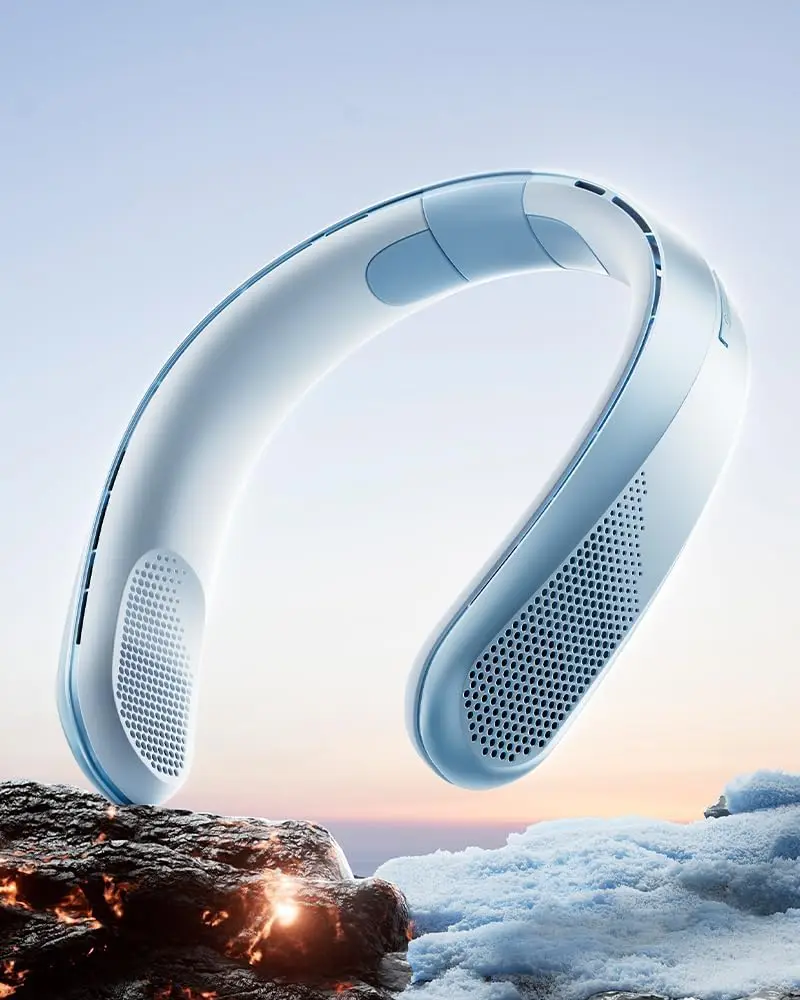 Rechargeable Neck Fan with Powerful Airflow, 16H Battery, Foldable & Lightweight - Ideal for Travel and Gifts
Rechargeable Neck Fan with Powerful Airflow, 16H Battery, Foldable & Lightweight - Ideal for Travel and Gifts