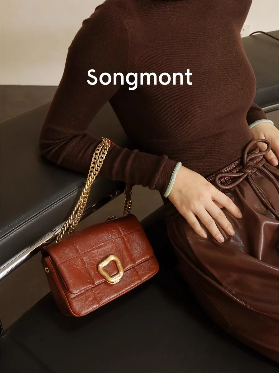 Маленькая шоколадная сумка Songmont — мягкая квадратная кожаная сумка через плечо с ремешком-цепочкой, мини-кошелек на плечо
Маленькая шоколадная сумка Songmont — мягкая квадратная кожаная сумка через плечо с ремешком-цепочкой, мини-кошелек на плечо