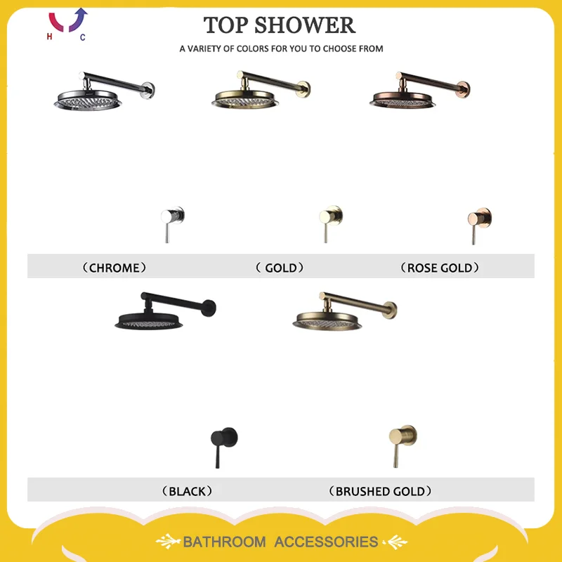 Rose Gold Wall Mounted Shower Set Mixer Faucet with Concealed System 9 Inch round Rain Shower Head for Elegant Bath Experience 
Rose Gold Wall Mounted Shower Set Mixer Faucet with Concealed System 9 Inch round Rain Shower Head for Elegant Bath Experience