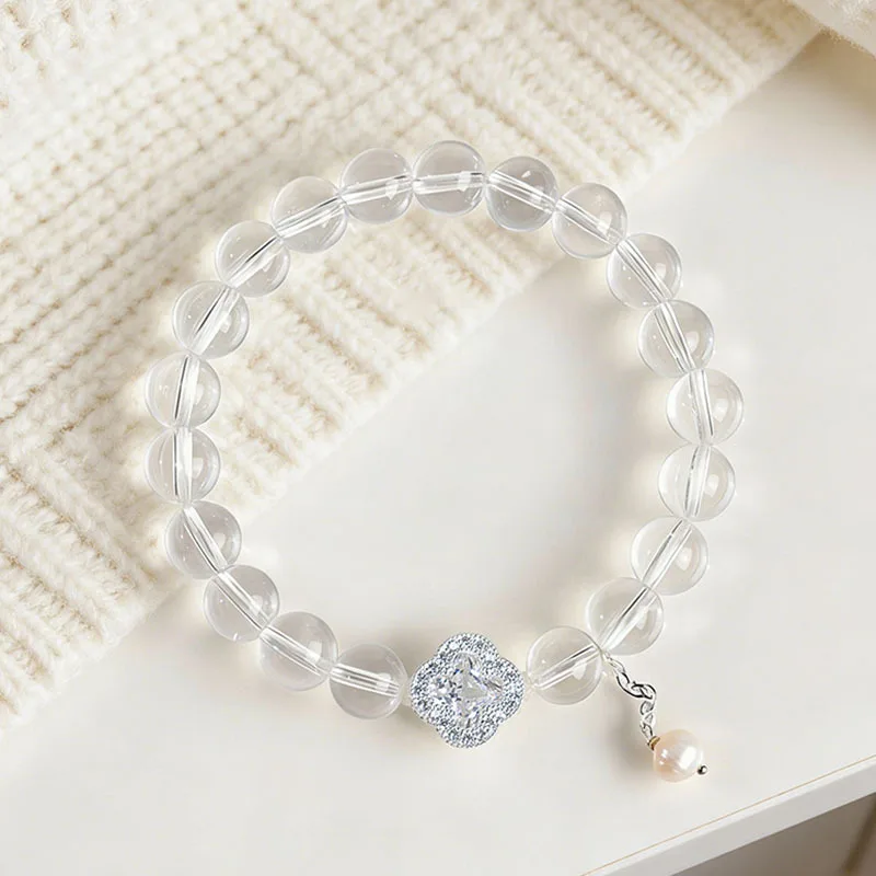 Natural Lavender Amethyst Beaded Bracelet with Freshwater Pearl and Clear Crystal for Women Fashion Light Luxury Gifts
Natural Lavender Amethyst Beaded Bracelet with Freshwater Pearl and Clear Crystal for Women Fashion Light Luxury Gifts