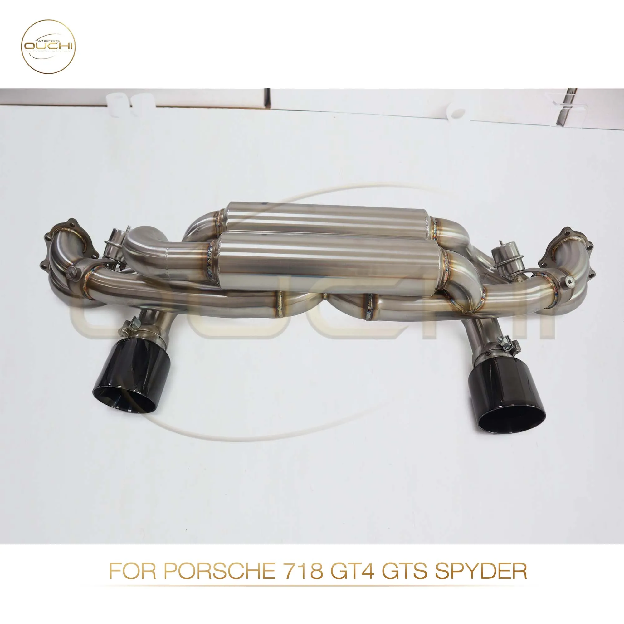 High Performance Catback for Porsche 718 GT4 GTS spyder OUCHI Muffler With Valve tips Exhaust Stainless Steel Car Accessories
High Performance Catback for Porsche 718 GT4 GTS spyder OUCHI Muffler With Valve tips Exhaust Stainless Steel Car Accessories