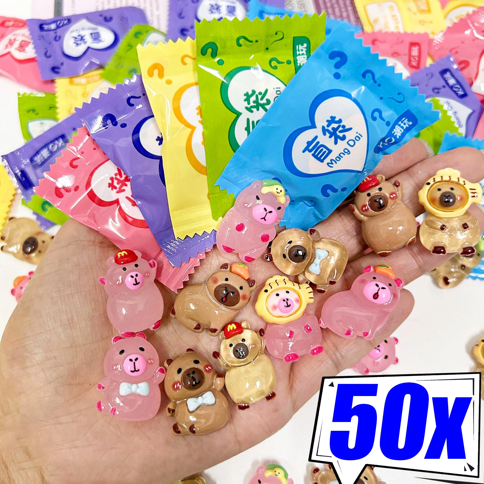 50 шт., цветная капибара, слепая сумка, одинаковые игрушки, детские настольные украшения, имитация смолы, кукла капибары, ювелирные аксессуары, подарок
50 шт., цветная капибара, слепая сумка, одинаковые игрушки, детские настольные украшения, имитация смолы, кукла капибары, ювелирные аксессуары, подарок