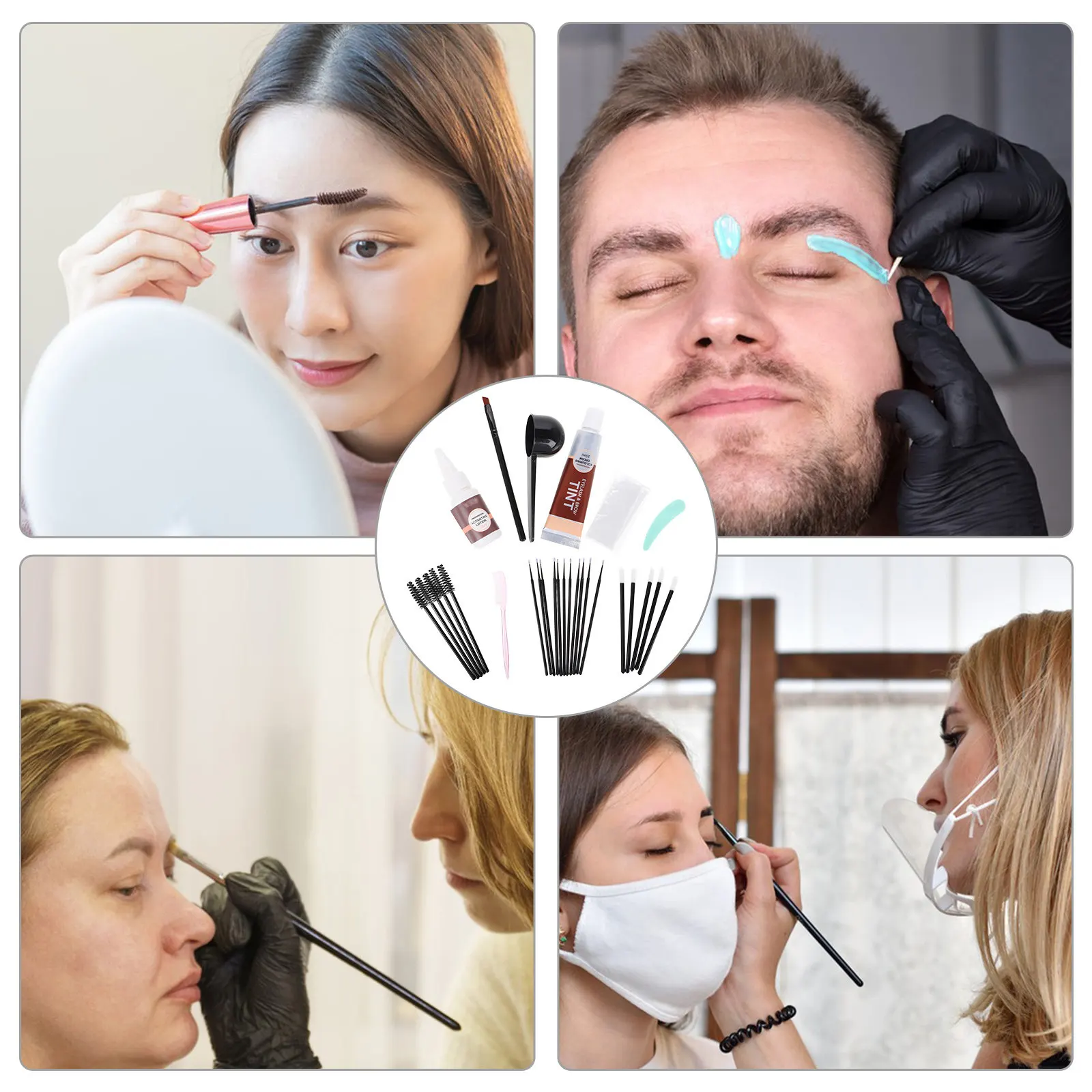1Set Eyebrow Tint Kit Dark Brown Long-Lasting Waterproof Eyebrow Gels Soap Brush DIY Natural Brow Coloring Set
1Set Eyebrow Tint Kit Dark Brown Long-Lasting Waterproof Eyebrow Gels Soap Brush DIY Natural Brow Coloring Set