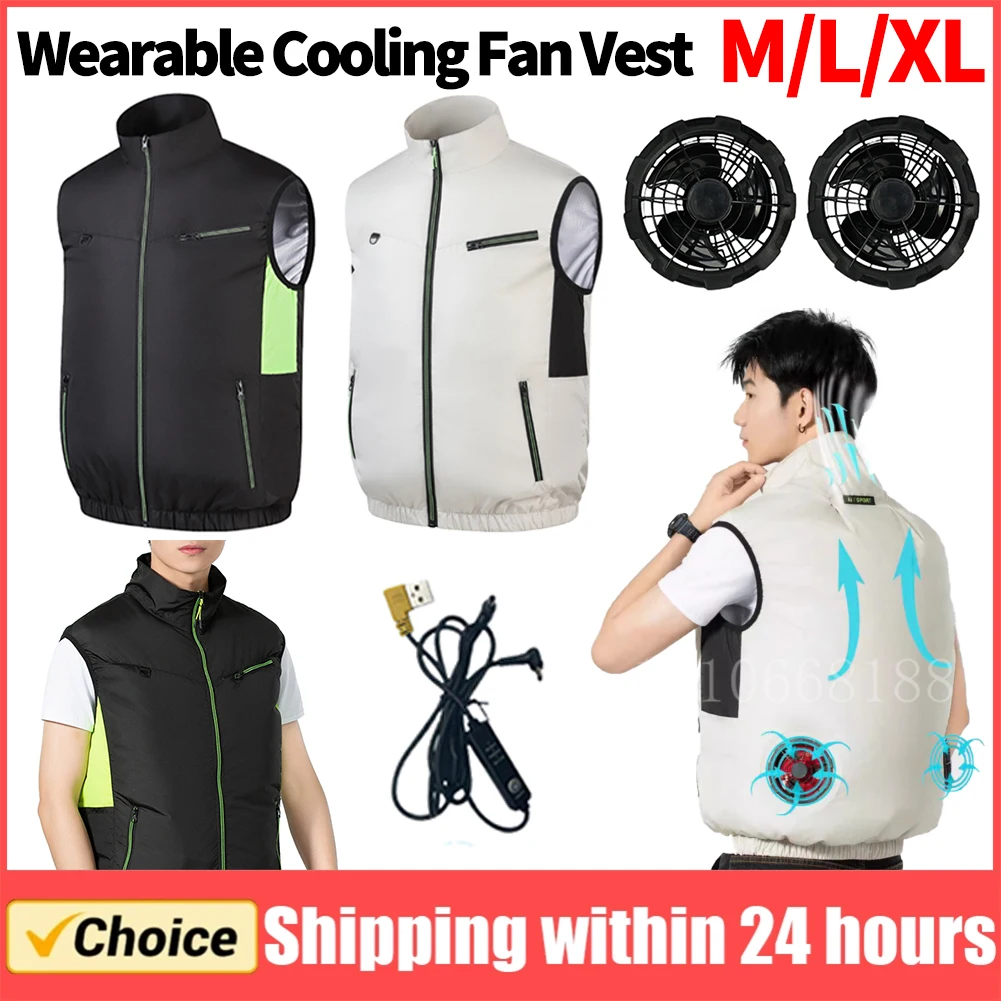 Прохладный жилет, носимый охлаждающий жилет с вентилятором, термостойкая одежда с кондиционером, охлаждение для работников, летний кемпинг, рыбалка, охлаждение
Прохладный жилет, носимый охлаждающий жилет с вентилятором, термостойкая одежда с кондиционером, охлаждение для работников, летний кемпинг, рыбалка, охлаждение