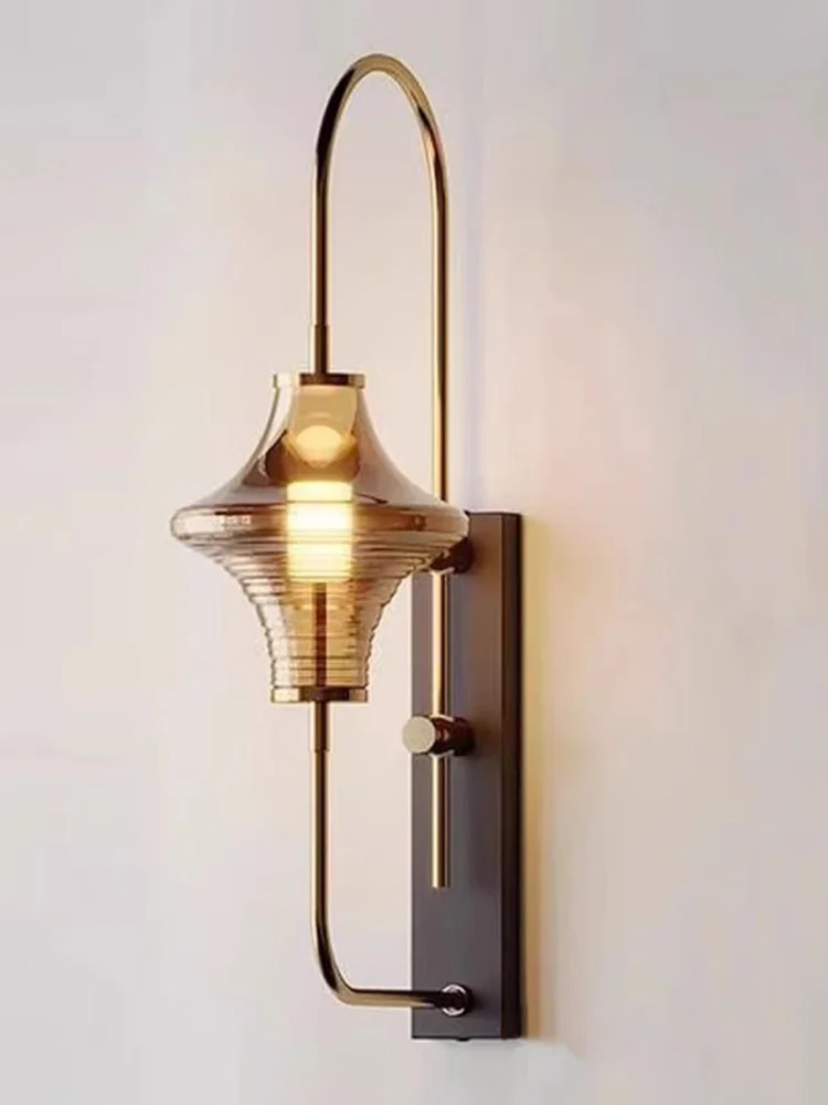 Creative and minimalist glass wall lamp designer living room background wall hotel bedside wall lamp
Creative and minimalist glass wall lamp designer living room background wall hotel bedside wall lamp