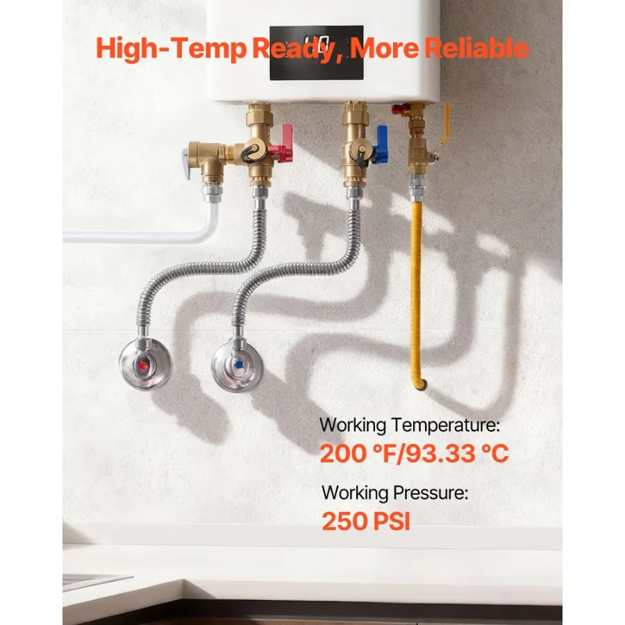 18 Inch Water Heater Flex Connector Kit with 3/4 FIP x 3/4 FIP Connections for Bathroom Kitchen Laundry Room Boiler Room Instal
18 Inch Water Heater Flex Connector Kit with 3/4 FIP x 3/4 FIP Connections for Bathroom Kitchen Laundry Room Boiler Room Instal