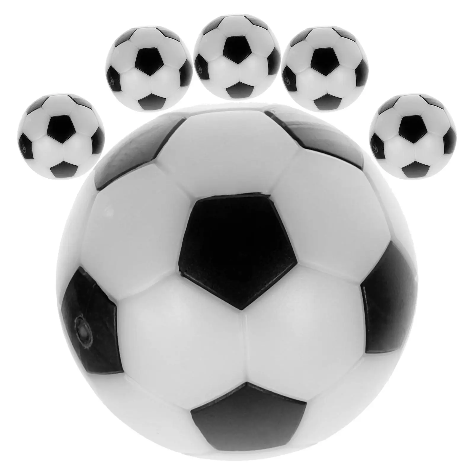 6PCS Small Football 32mm White Black Balls for Table Football Toys Kids Mini Soccer Roma Striker Barcelona Tables
6PCS Small Football 32mm White Black Balls for Table Football Toys Kids Mini Soccer Roma Striker Barcelona Tables