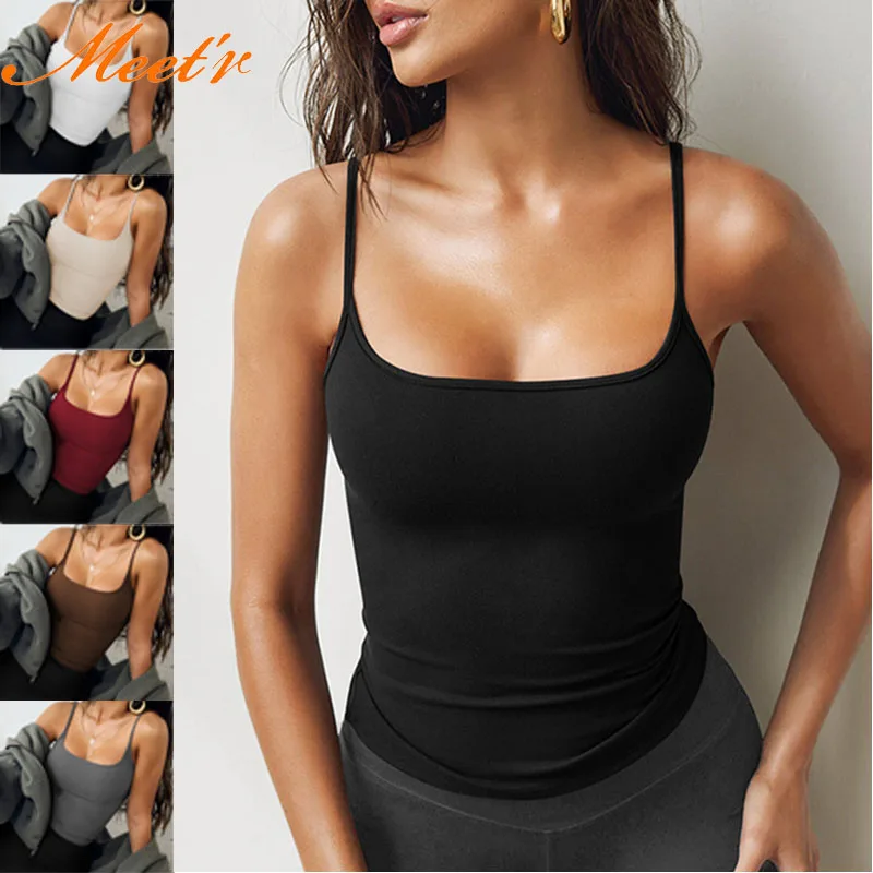 Meet’r European And American Slim Fit Vest Bra Sexy Solid Color Camisole Underwear Close Fitting Lingerie Without Breast Pads
Meet’r European And American Slim Fit Vest Bra Sexy Solid Color Camisole Underwear Close Fitting Lingerie Without Breast Pads
