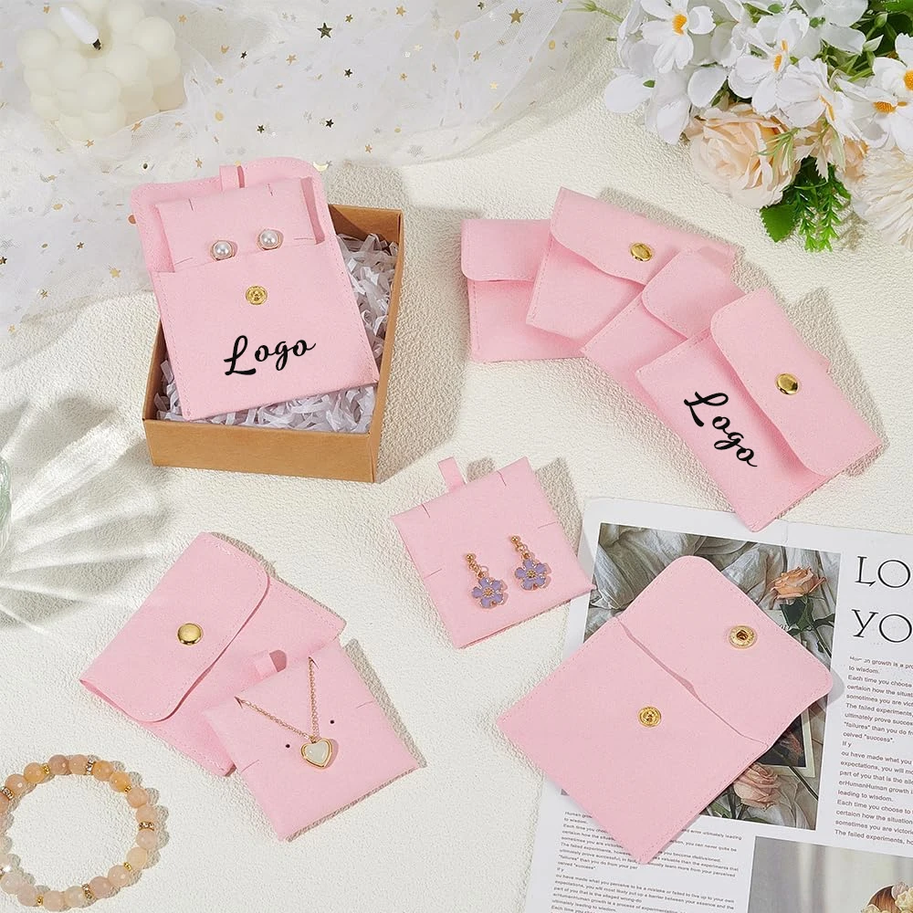 Замшевые мешочки для ювелирных изделий из микрофибры с отделениями, конверт с клапаном, бархатная упаковочная сумка на пуговицах для браслета, серег, колец 
Замшевые мешочки для ювелирных изделий из микрофибры с отделениями, конверт с клапаном, бархатная упаковочная сумка на пуговицах для браслета, серег, колец