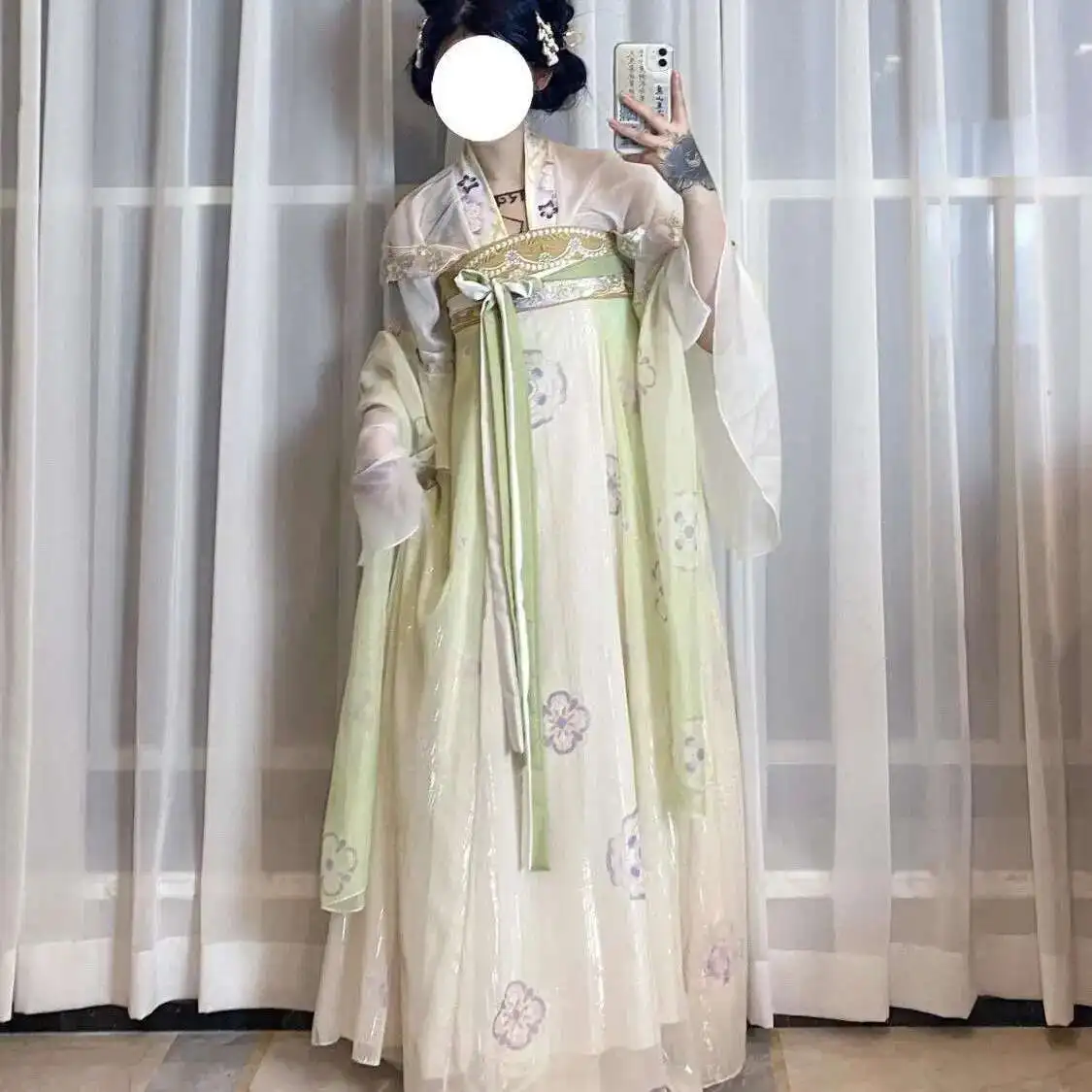 Tang Hanfu Element Chest Length Purple Skirt Embroidered Print Spring/Summer Best Friend Photo Style
Tang Hanfu Element Chest Length Purple Skirt Embroidered Print Spring/Summer Best Friend Photo Style